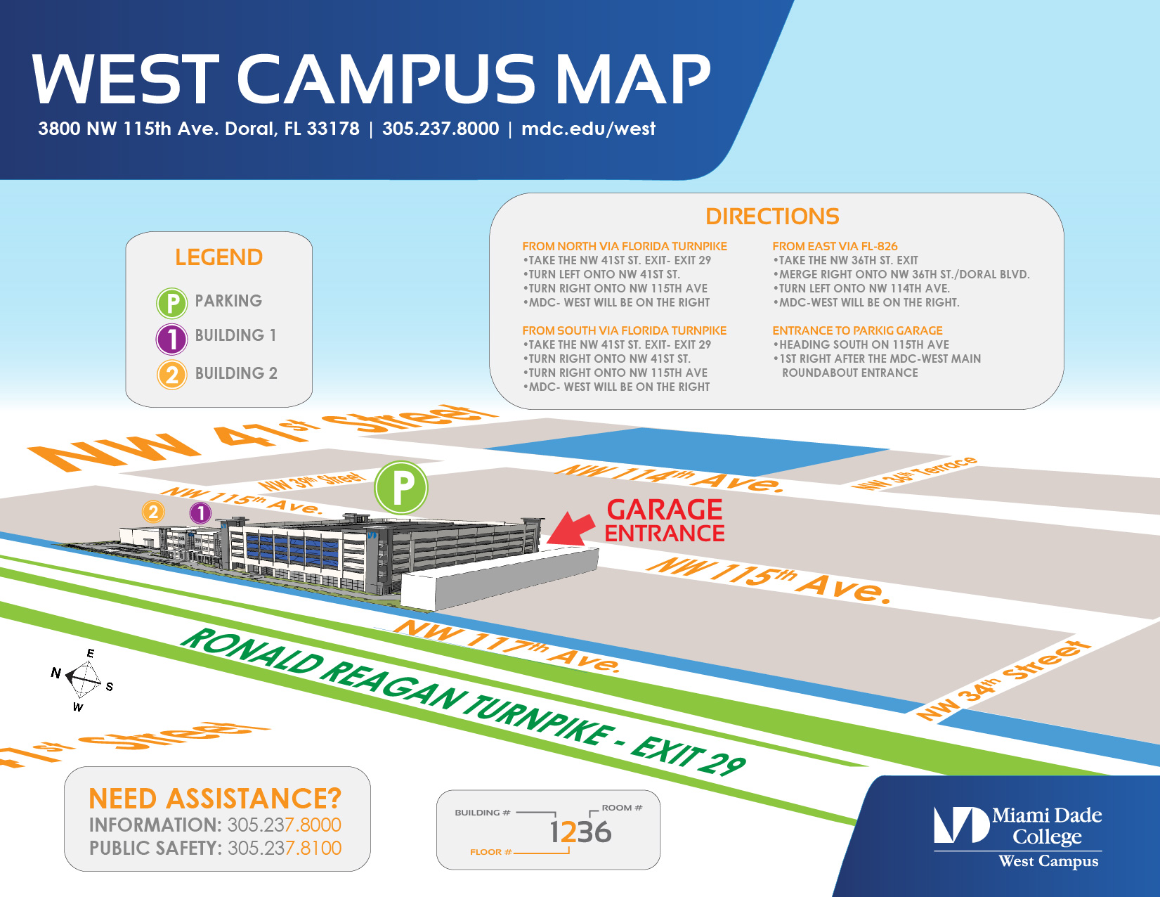 Miami Dade College Kendall Campus Map Maps For You